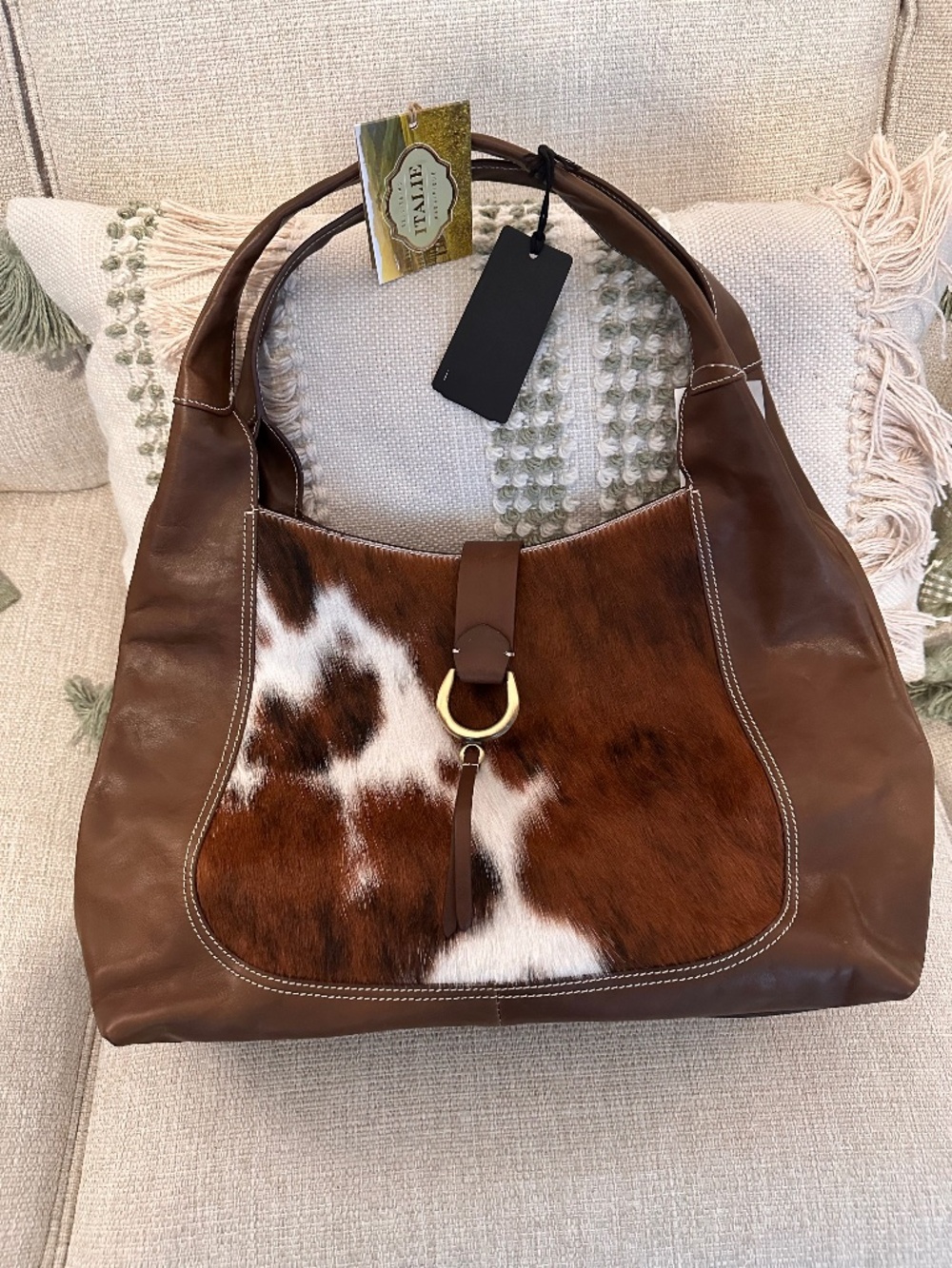 Cavalcanti cow print bag